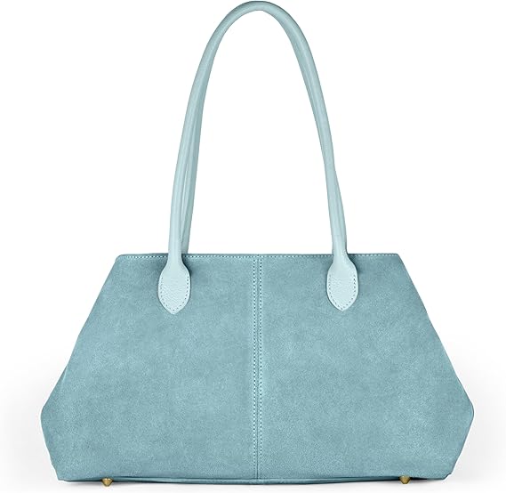 Women's Tote Bag — Long Handles and Relaxed Silhouette Light Blue